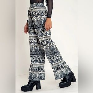Blackmilk Art Deco wide leg pant